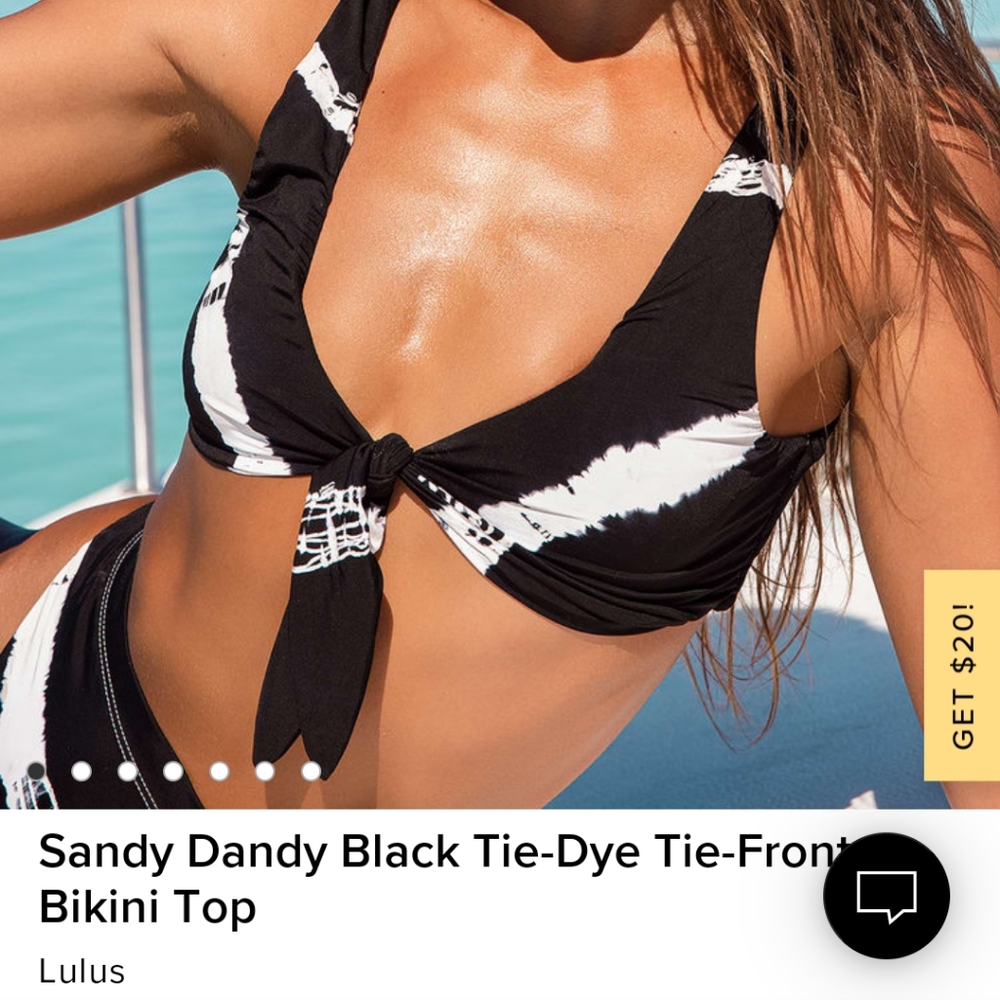 Lulu's tie dye swim top